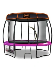 Kahuna Trampoline 10 ft with Roof - Pink