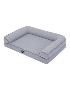 Pawz Cooling Orthopedic Dog Bed Waterproof Lining Washable Memory Foam Grey L