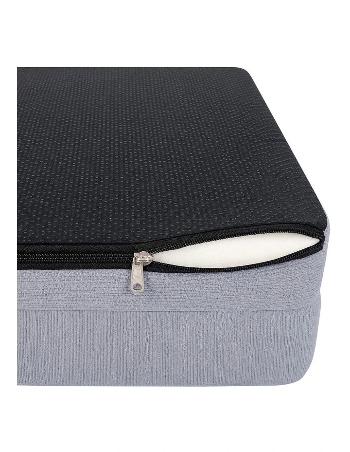 Pawz Cooling Orthopedic Dog Bed Waterproof Lining Washable Memory Foam Grey L image 6