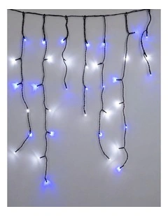 240 LED Icicle Light - Blue & White