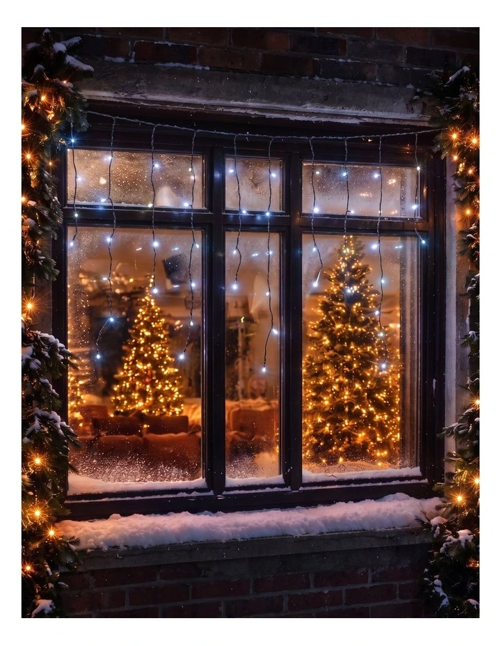 240 LED Icicle Light - Warm White image 3