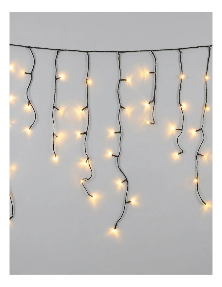 240 LED Icicle Light - Warm White image 1