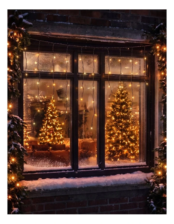 240 LED Icicle Light - Warm White image 2