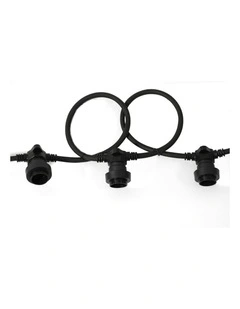 Outdoor Festoon Belt String Light - Black