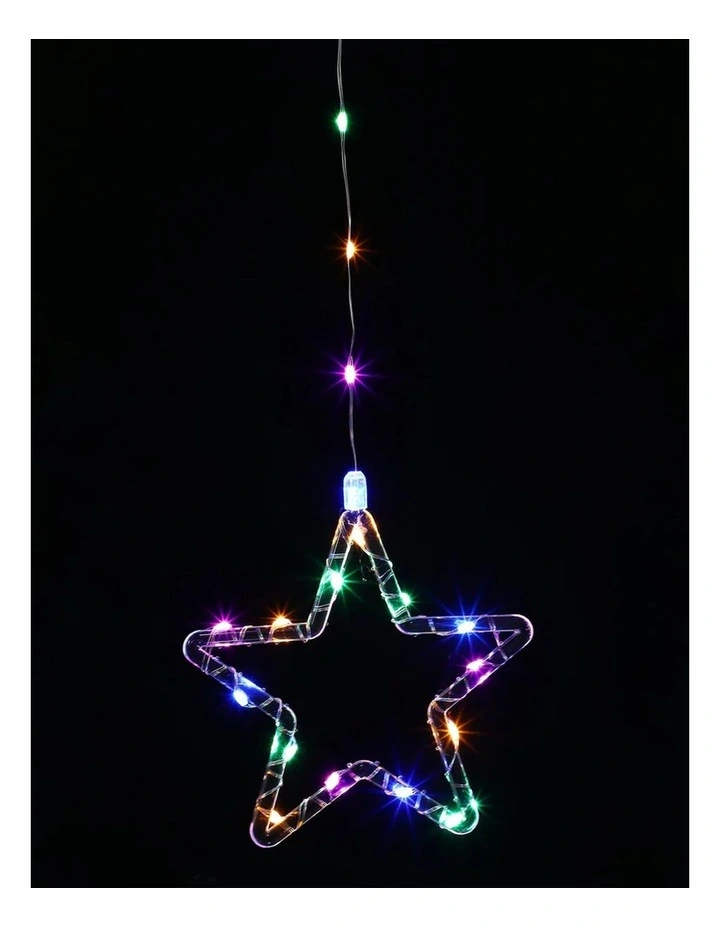200cm Waterfall Curtain with stars - Multicolour image 5
