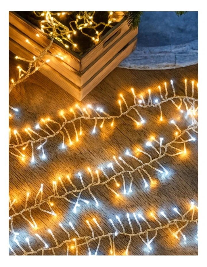 720 LED Cluster Light With Clear Cable - Warm White   White image 7