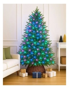400 RGB Connectable Colour Changing String Light - Dark Green Cable