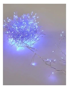 640 Micro LED Cluster Light - Silver Cable - Blue White