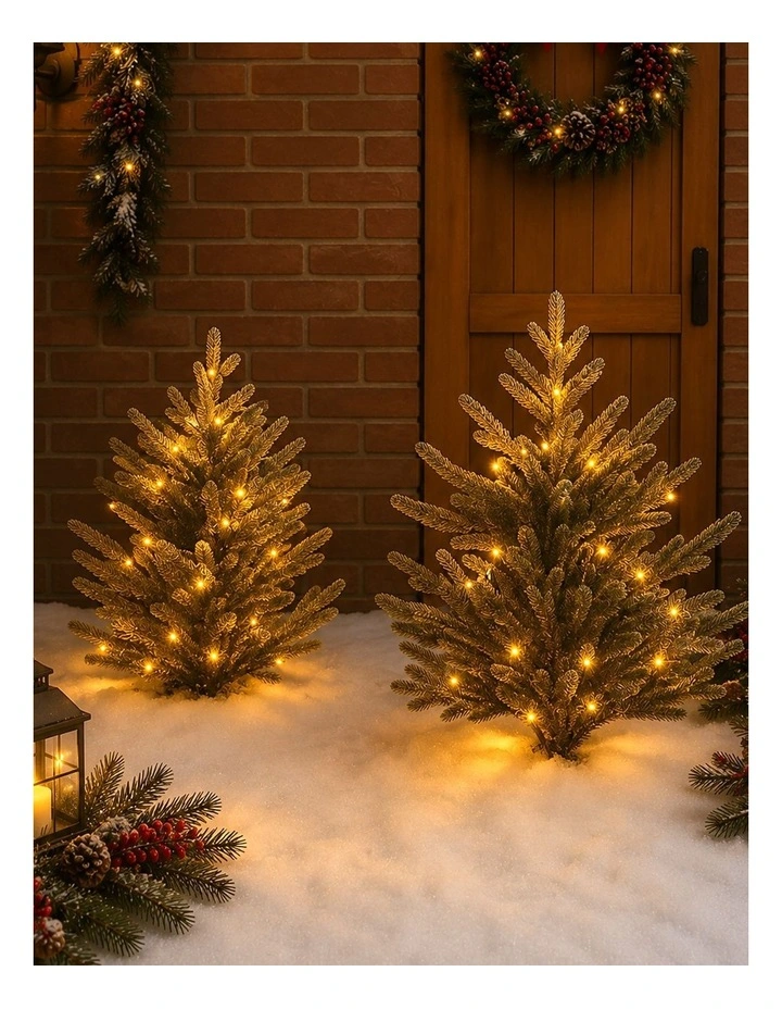 520 LED Connectable Fairy Light Chain Clear Cable - Amber image 5
