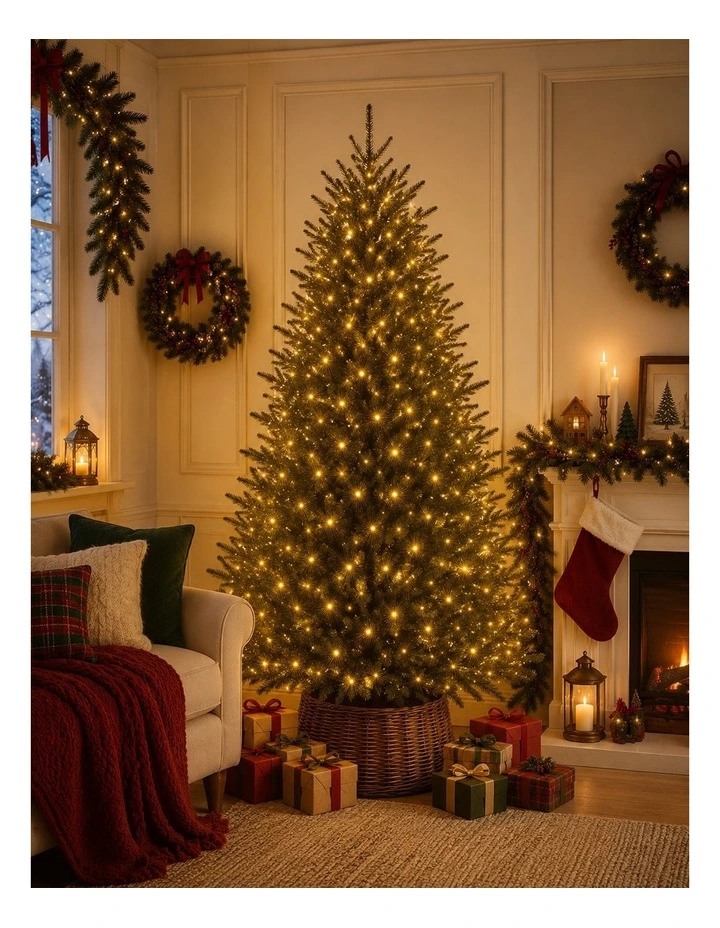 520 LED Connectable Fairy Light Chain Clear Cable - Amber image 6