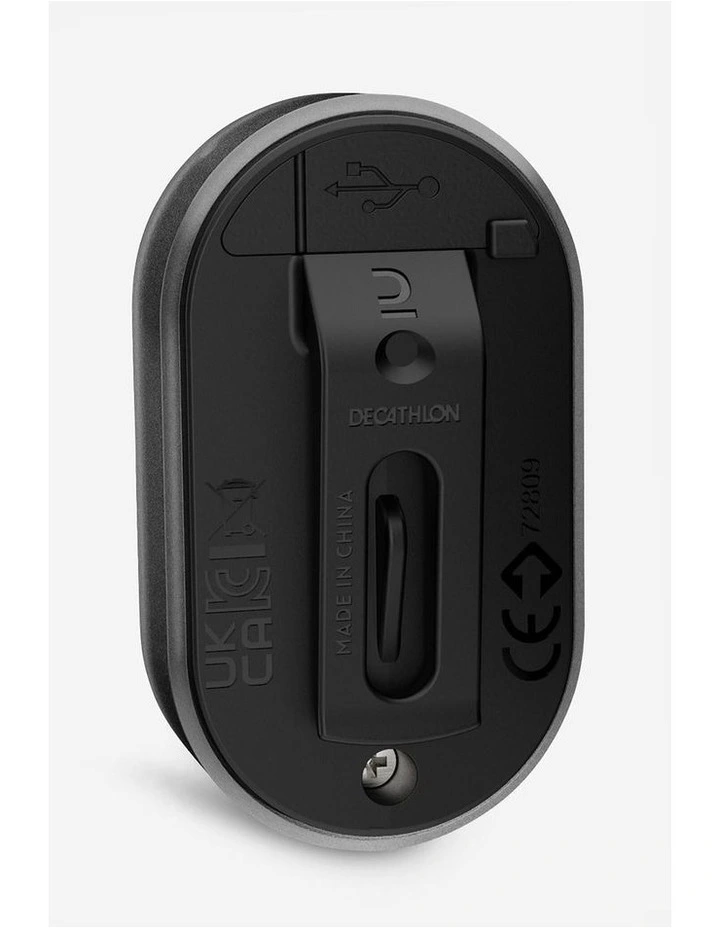 Decathlon | USB Clip Front/Rear Bike Light SL510 - Black image 2