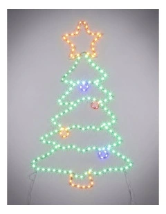 60X35CM Dewdrop Christmas Tree Silhouette