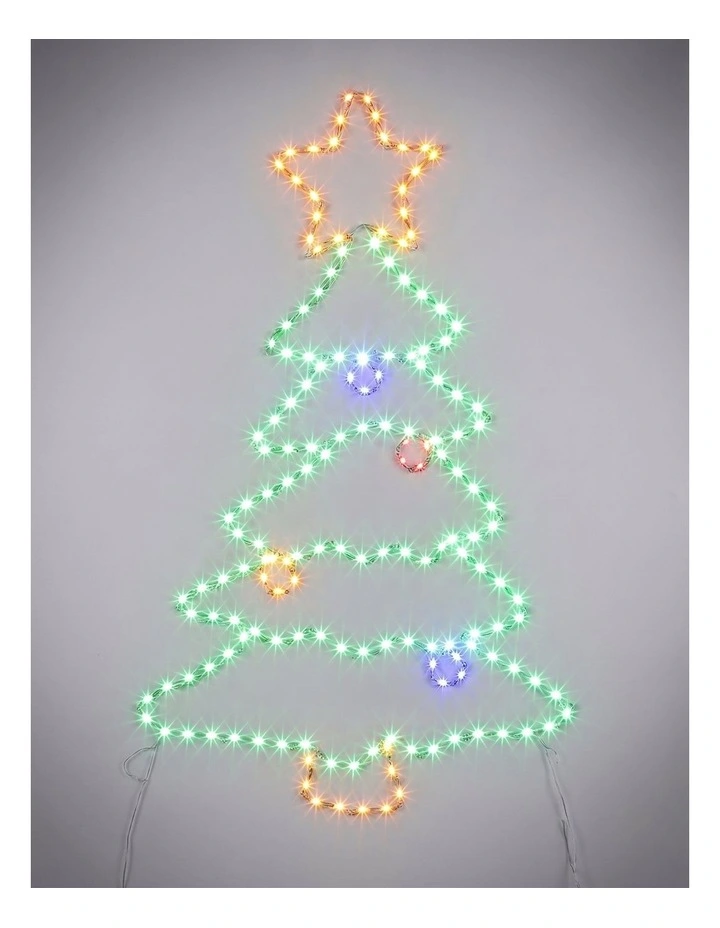 60X35CM Dewdrop Christmas Tree Silhouette image 1