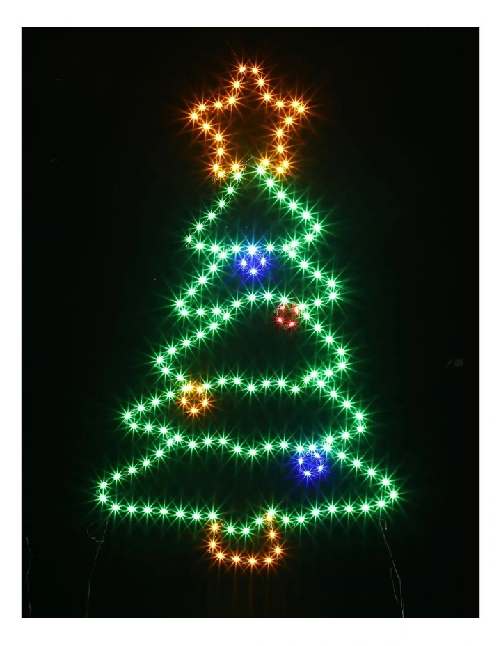 60X35CM Dewdrop Christmas Tree Silhouette image 4
