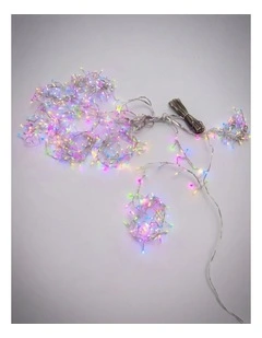 1336LED Waterfall Effect Cluster Curtain Light Candy   White