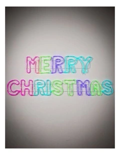 2.73m Merry Christmas Sign - Candy