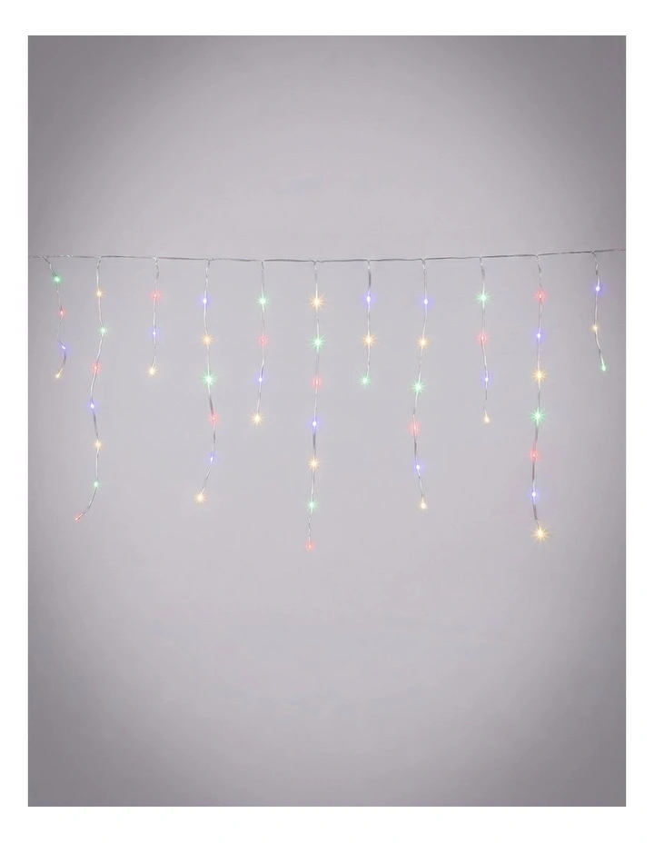 600LED Snowing Icicle Lights Multicolour image 1