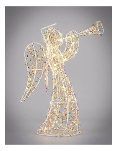 44cm Iridescent Gliter Light up Angel