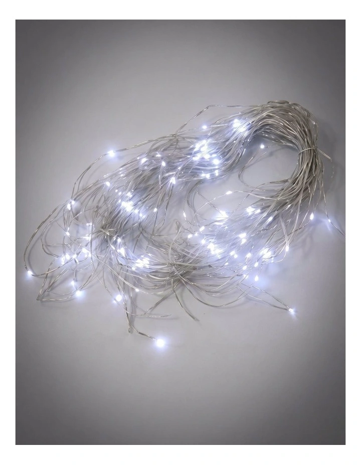 360LED Snowing Icicle Lights White image 1