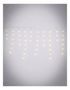 360LED Snowing Icicle Lights Warm White