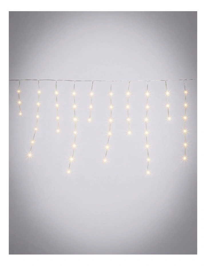 360LED Snowing Icicle Lights Warm White image 1