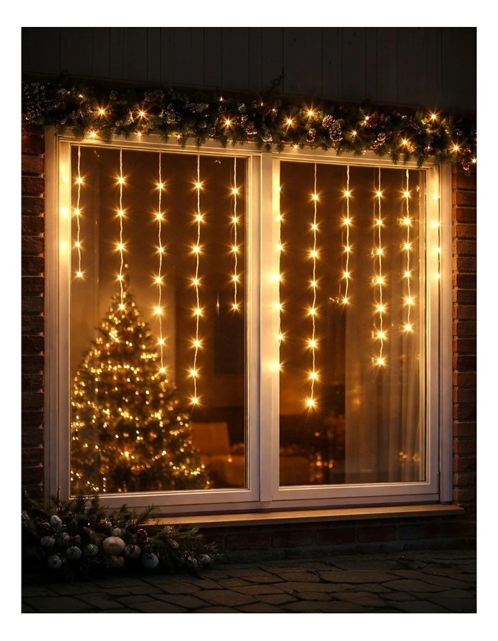 360LED Snowing Icicle Lights Warm White image 3