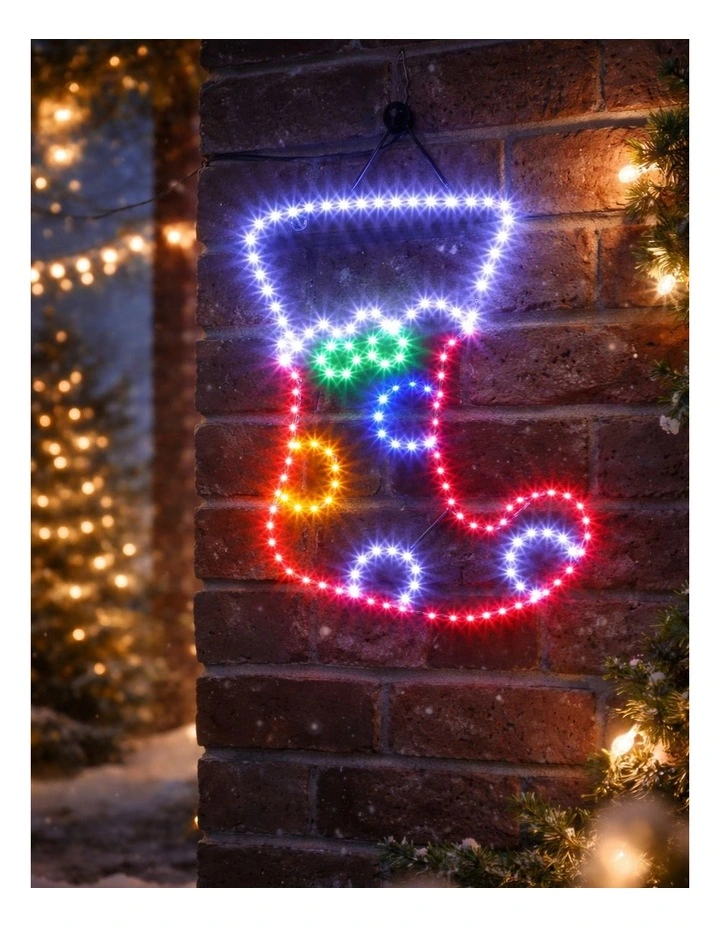 45X41CM Dewdrop Christmas Stocking Silhouette image 2