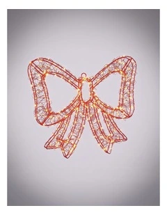 3D Red Lit Bow Small