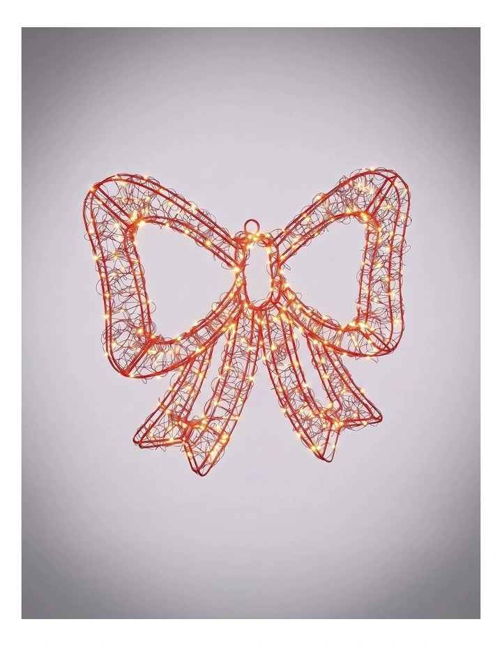 3D Red Lit Bow Small image 1