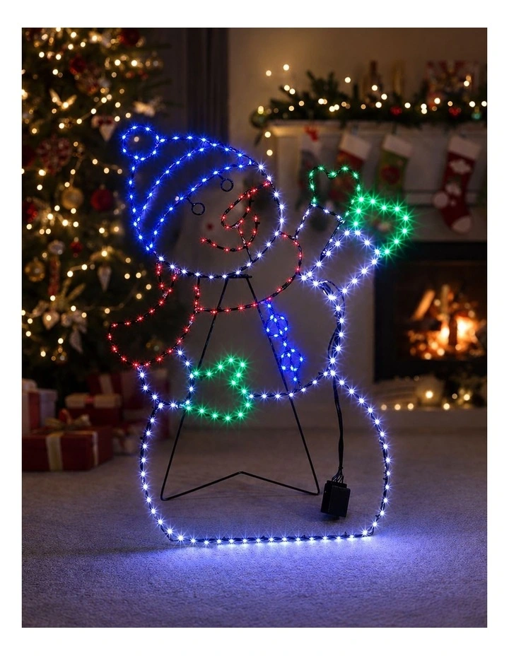 60X46CM Dewdrop Waving Snowman Silhouette image 3