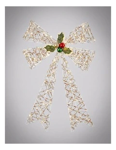 40x60cm Iridescent Gliter Light Up Bow
