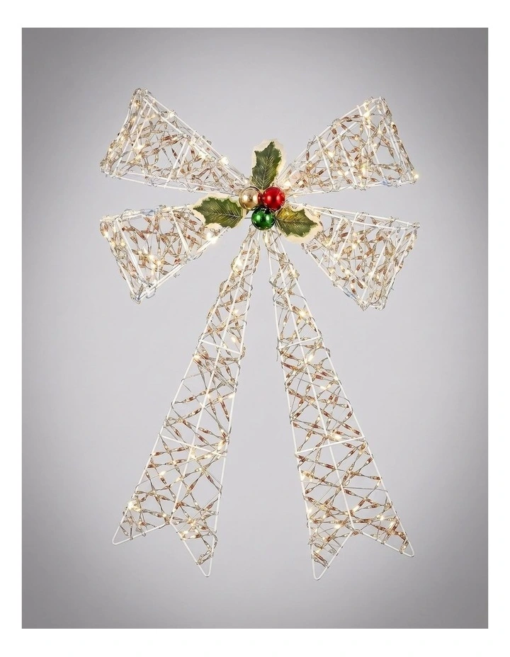 40x60cm Iridescent Gliter Light Up Bow image 1