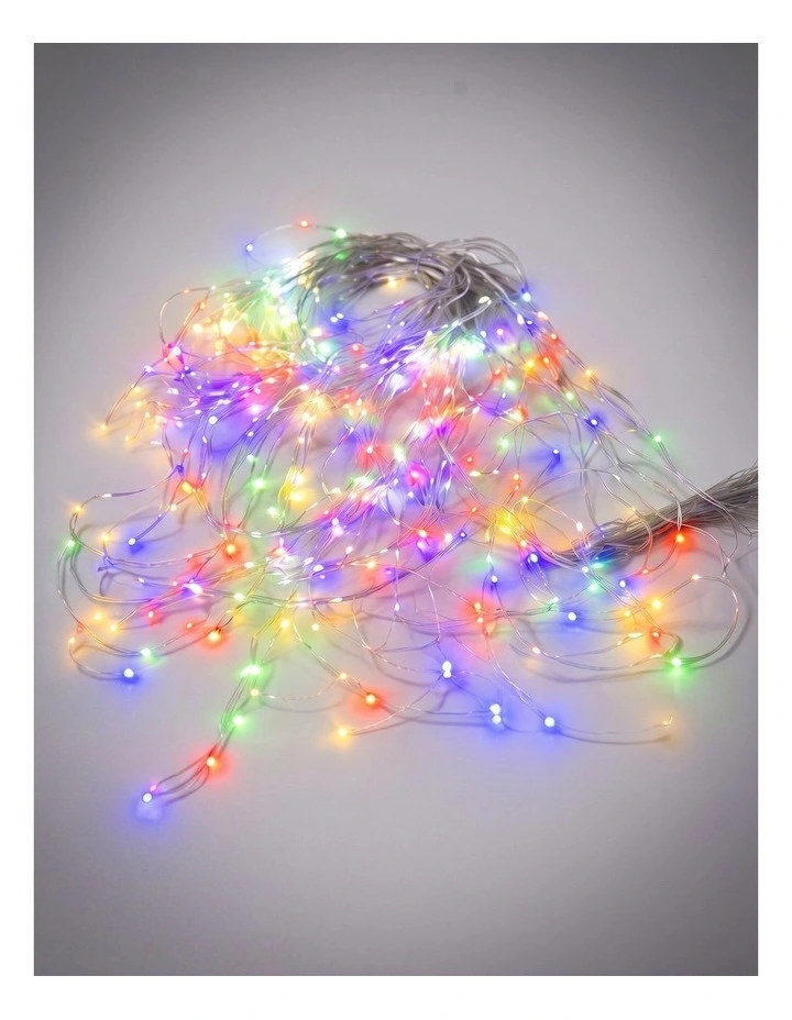 360LED Snowing Icicle Lights Multicolour image 1