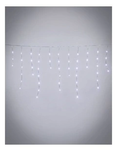 600LED Snowing Icicle Lights White