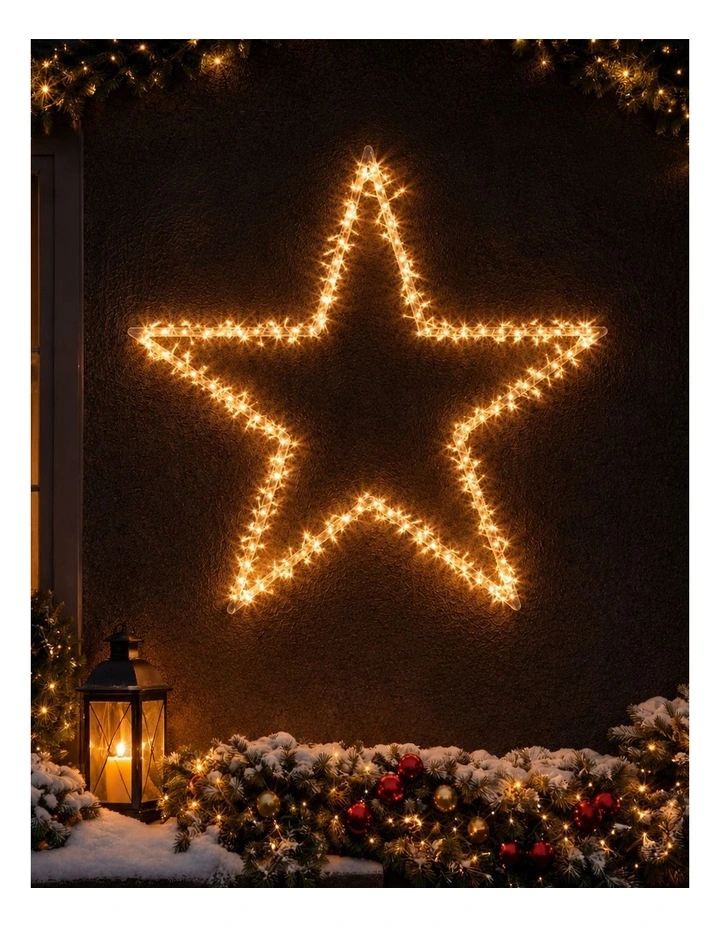1M Star with shooting Effect Amber Warm White image 2