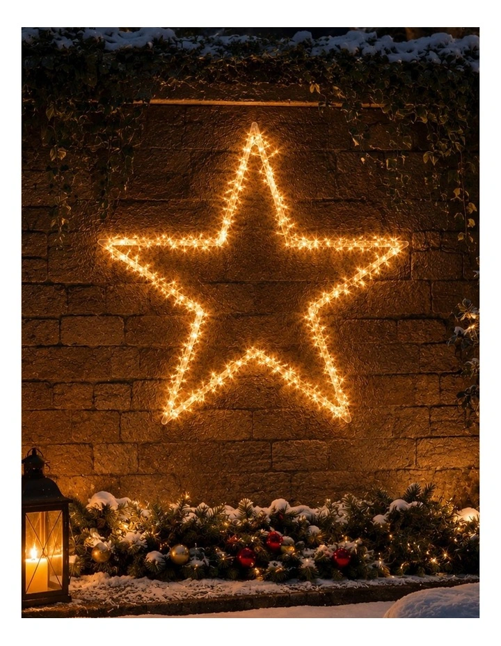 1M Star with shooting Effect Amber Warm White image 3