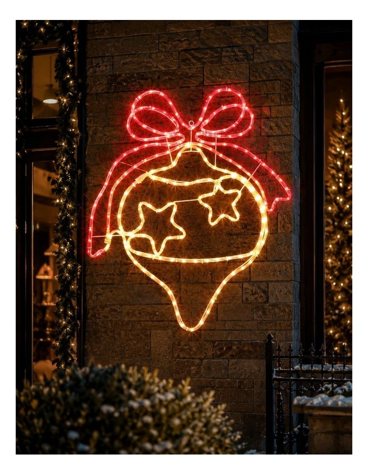 85x70CM Christmas Bauble Silhouette image 2