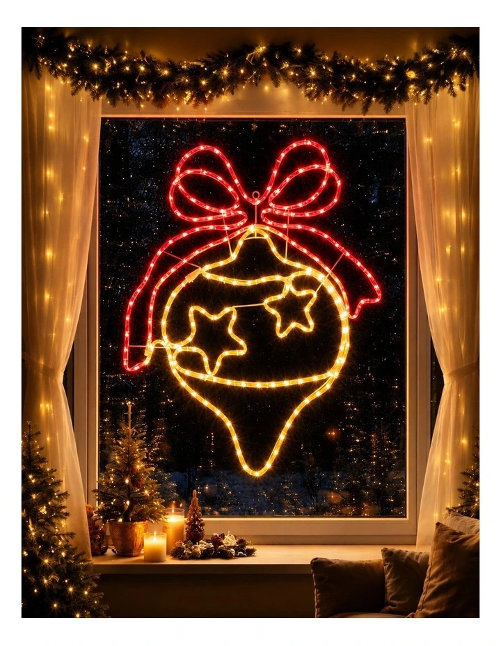 85x70CM Christmas Bauble Silhouette image 5