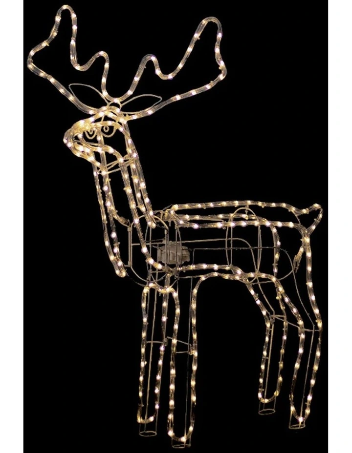 3D Illuminated LED Reindeer with Motor - Warm White image 3
