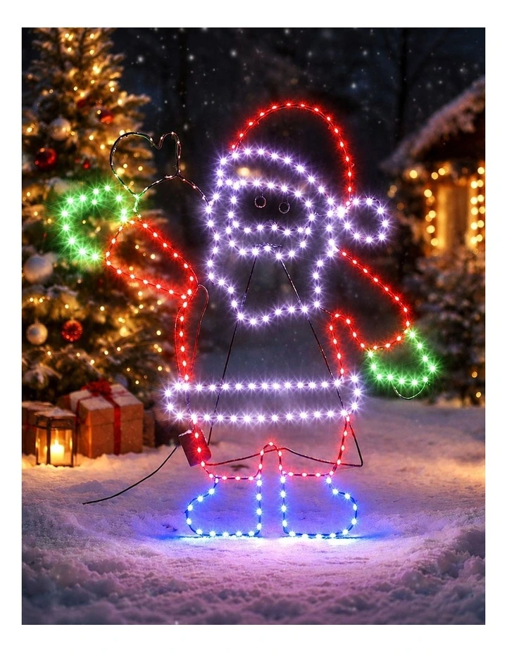 60X46CM Dewdrop Waving Santa Silhouette image 2