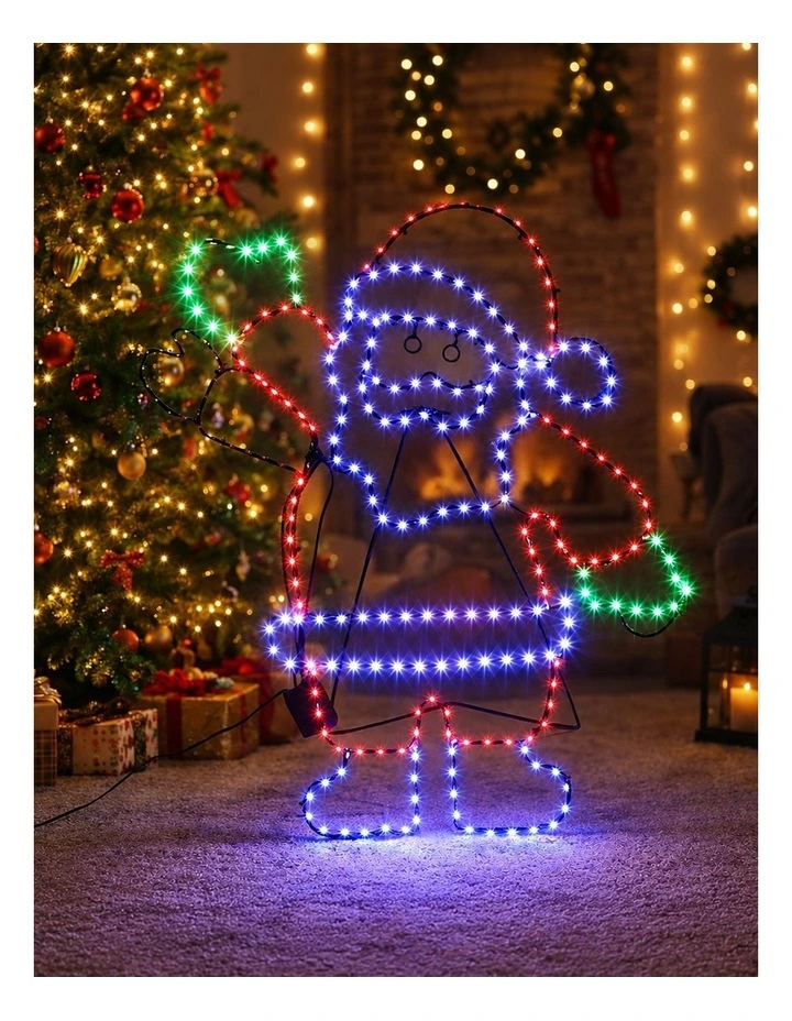 60X46CM Dewdrop Waving Santa Silhouette image 3