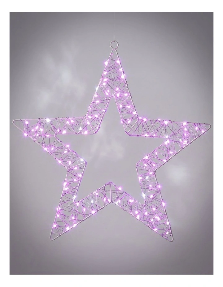 45CM Mesh Star Pink image 1