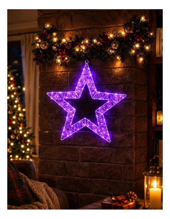 45CM Mesh Star Pink image 3