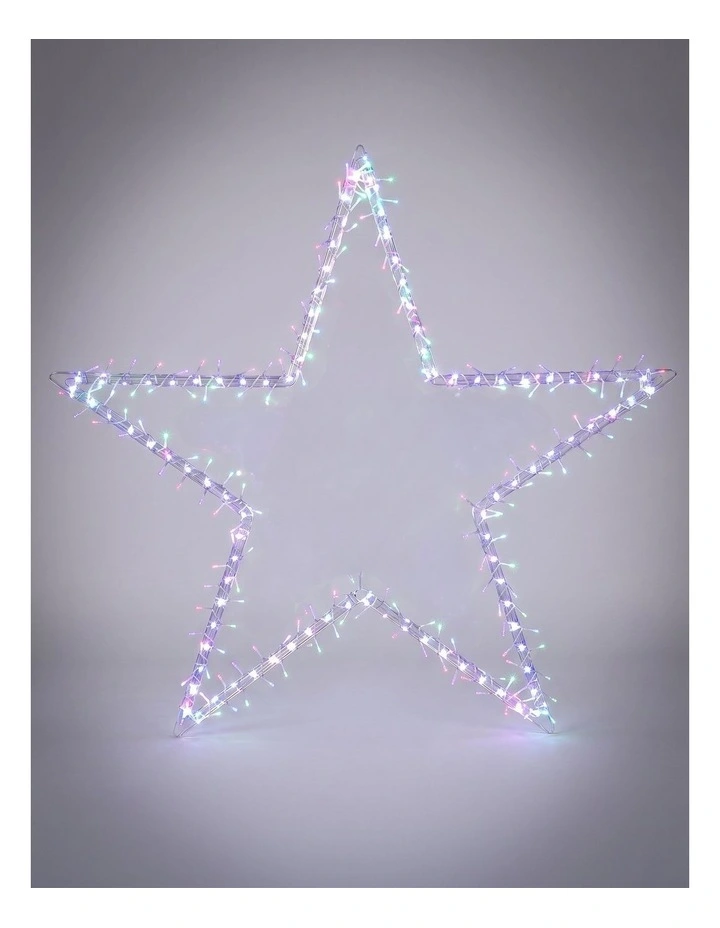 1M Star with shooting Effect Candy Colour   White image 1