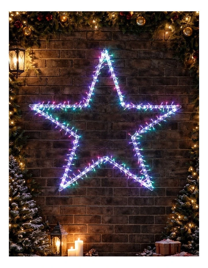 1M Star with shooting Effect Candy Colour   White image 2
