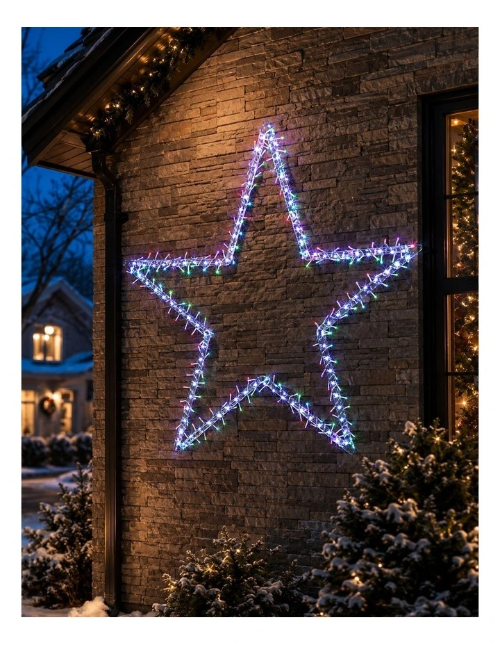 1M Star with shooting Effect Candy Colour   White image 4