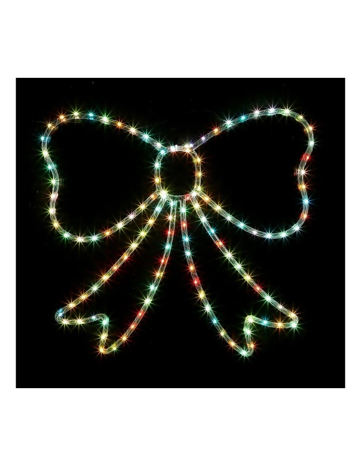 55x50cm Lit Bow RGB LEDs on Clear Frame image 7