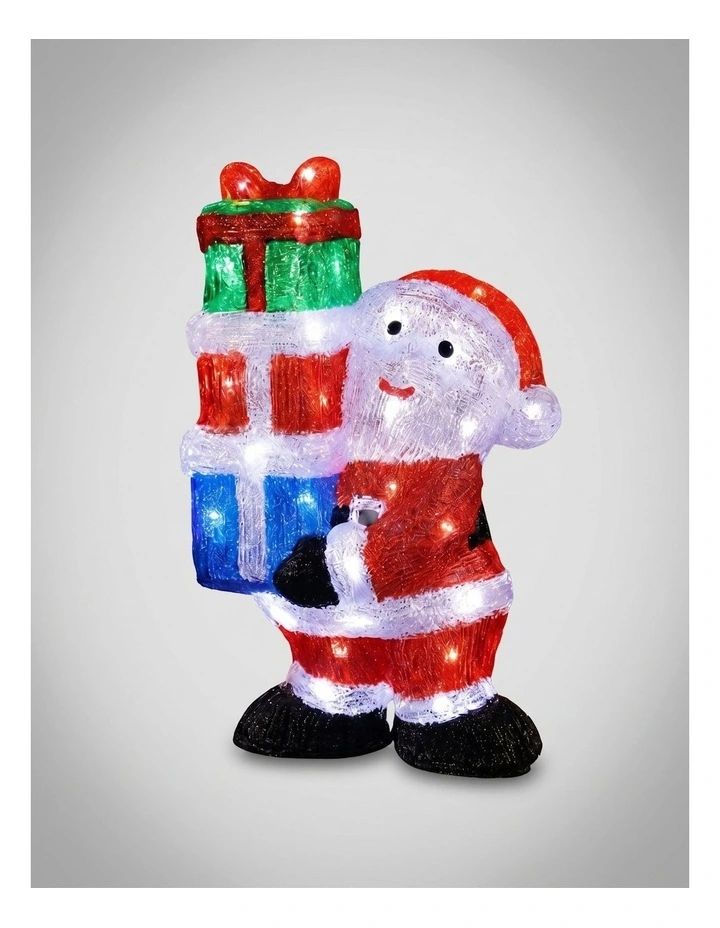 41CM Acrylic Santa with Giftboxes image 1