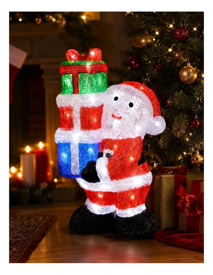 41CM Acrylic Santa with Giftboxes image 2