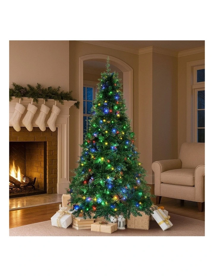 Tinseltown LED Christmas Tree 1.8M 6FT Multi Colour Lights 8 Flash Modes image 4